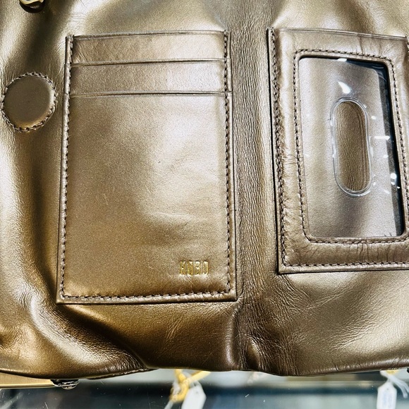 Hobo International Gold Leather Clutch Wallet - Picture 8 of 11